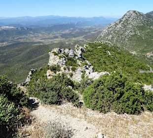 Ausblick von der Burg Quéribus 