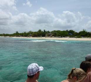 Tendern zur Isla Catarina