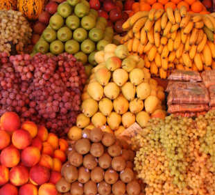 Foto eines Obststandes