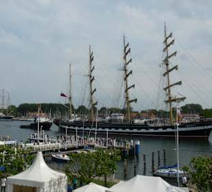 Segelschiffe auf der Trave