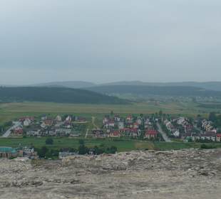 Widok z wieży zamkowe