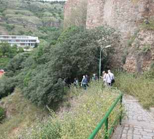 Festung Narikala - Abstieg