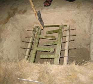 Eine Fallenart in Cu Chi.