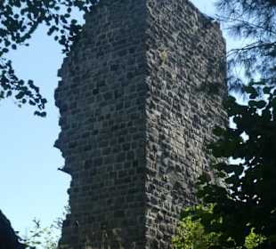 Der Ödenturm, der ehem. Hauptturm der Burg