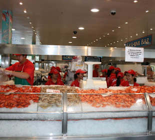 Fish Stand auf dem Sydney Fish Market