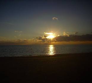 Sonnenuntergang am Strand