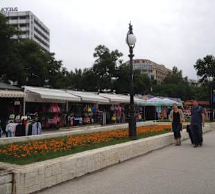 Überall Verkaufsstände