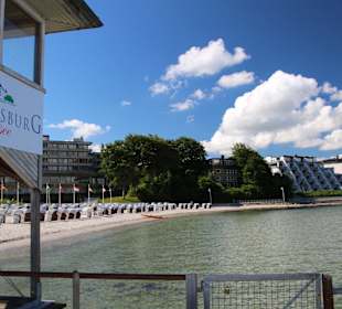 Blick auf die Strandpromenade