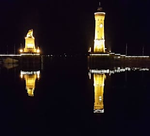 Hafeneinfahrt Lindau im Advent 2016