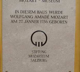 Das Geburtshaus von Wolfgang Amadeus Mozart