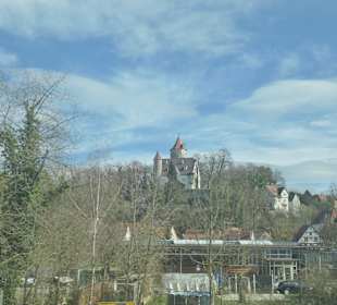 Blick zur 1251 erstmals erwähnten Burg Möckmühl
