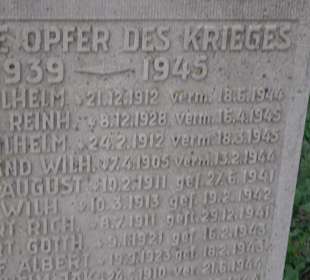 Kriegerdenkmal Remmingsheim