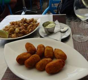 Fischkroketten & Chopitos