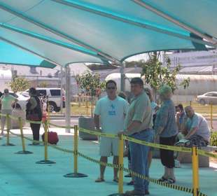 Das Gepäckband von Skybus in St. Augustine