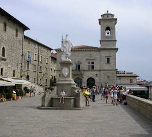 Am Hauptplatz von San Marino