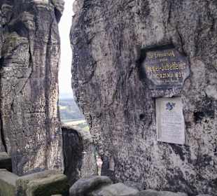 Auf der Basteibrücke