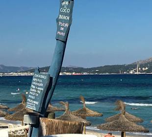 Aussicht auf den Strand 