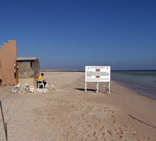 Hier ist die Makadi Bay zu Ende