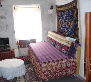 Wnętrze domu w skale