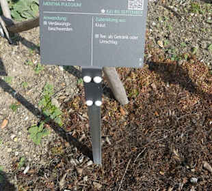 Kräuter Hinweistafel