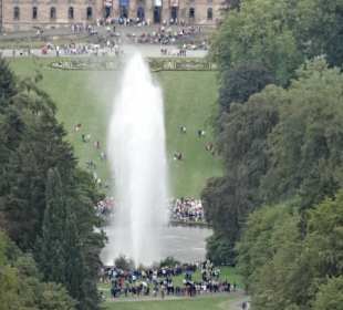 Widok na fontannę i Zamek Wilhelmshöhe
