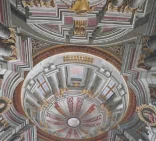 Deckenbemalung in der Mauritiuskirche