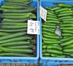 Rundgang über den Wochenmarkt am Marktplatz