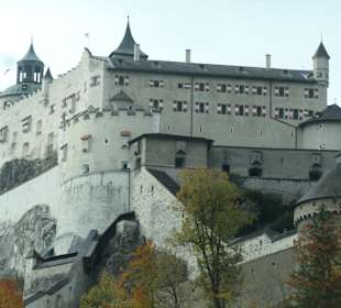 Blick zur Burg / Festung Hohenwerfen