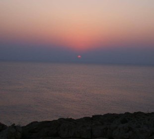 Sonnenaufgang am 03.08.2016 am Kap Greko in Zypern