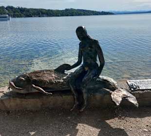 Geschenk eines Künstlers Seejungfrau an Herrsching
