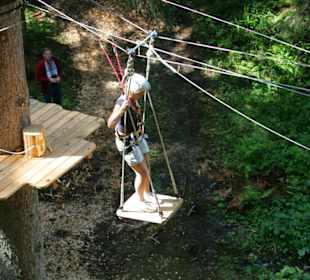 Im Waldseilgarten von Damüls