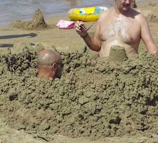 Hier sucht einer nach Öl oder 