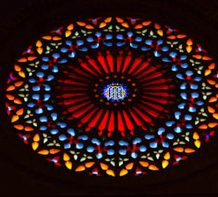 Rosette der Westfront von innen