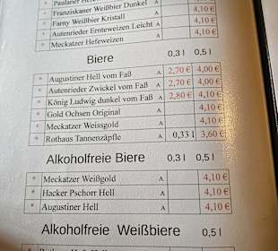 Speisekarte Stand: 08/2025