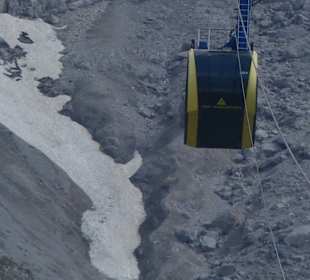 Mit der Gondel auf den Gletscher