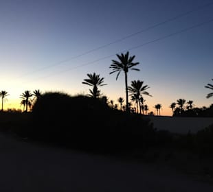 Ranch Haschgalull bei Sonnenuntergang 