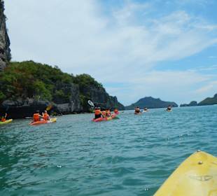 Unterwegs mit dem Kajak