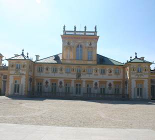 Pałac w Wilanowie, widok z tarasu.