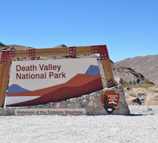 Death Valley Einfahrt