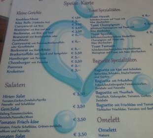 Speisekarte