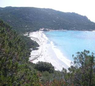 La baia vista dall'alto