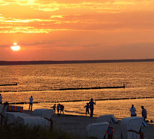 Abendstimmung am Strand in Glowe
