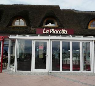 Shops and Restaurants at Sea Front in Dahme