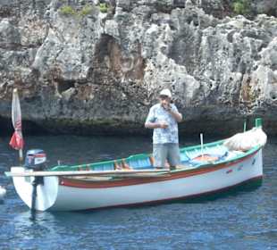 Unser Boot und der "Captain"