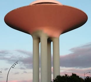 Hyllie Wasserturm in Malmö nahe der Sportar