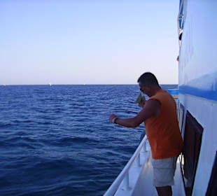 Angeln auf der Rückfahrt