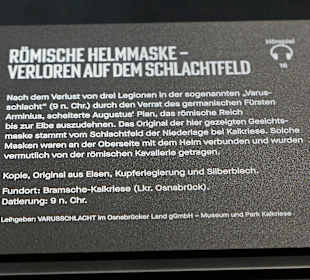 Beschreibung des Fundortes der Maske
