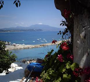 Koroni Blick zum Hafen