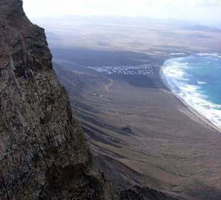 Blick auf Caleta und Playa de Famara