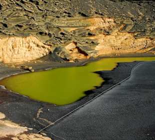 Die grüne Lagune von El Golfo